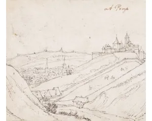 Chotkova silnice v roce 1636