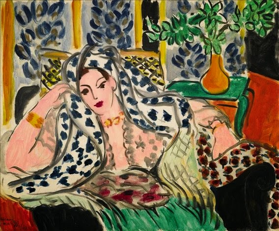 Henri Matisse: Odaliska na černé židli  / 1942 olej na plátně / 38 cm x 46 cm / Sotheby’s 3. 2. 2015 / 15 800 000 GBP