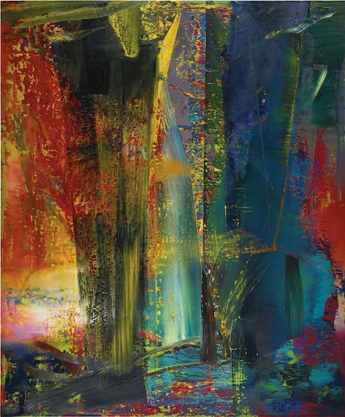 Gerhard Richter: ABSTRAKTES BILD/ 1986 olej na plátně / 300,5 x 250,5 cm cena: 30 389 000 GBP/ Sotheby´s Londýn 10. 2. 2015
