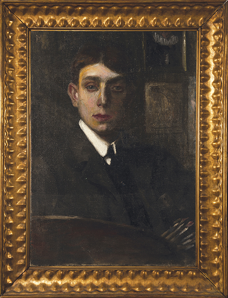 Max Horb: Autoportrét / 1905 / olej na plátně / 70 x 50 cm / vyv. cena 480 000 Kč