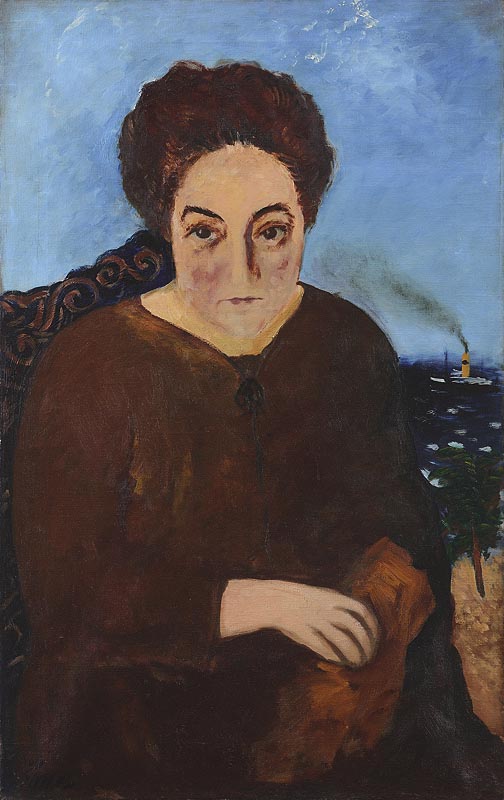 Josef Šíma: Portrét Marguerite Neveux / 1922 / olej na plátně / 80,5 x 50,5 cm / Adolf Loos Apartment 26. 4. 2015