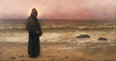 Jakub Schikaneder: Contemplation / 1893  oil on canvas / 115 x 215 cm / 9 720 000 Kč /  Galerie Kodl 28. 11. 2010