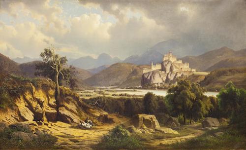 Leopold Stephan: Trenčínský hrad, 1863