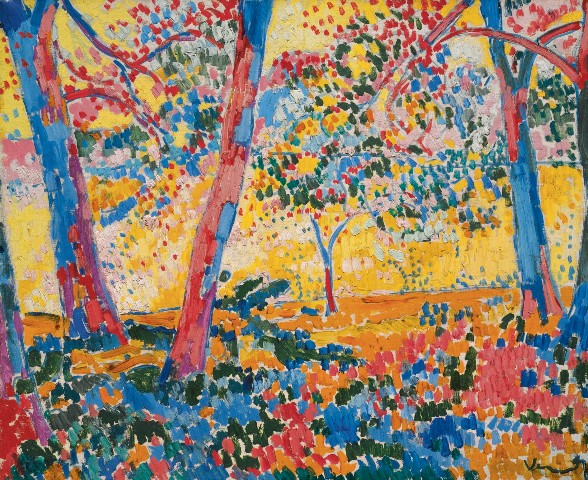 Maurice de Vlaminck: Sous-Bois / 1905 olej na plátně 60 x 72.5 cm odhadní cena: 12 - 18 000 000 USD