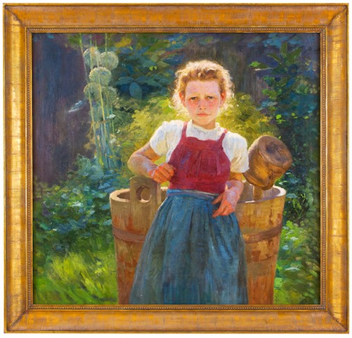 Antonín Hudeček: Letní den 1894–97, olej na plátně, 76,5 x 81 cm, cena: 671 000 Kč