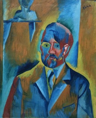 Otakar Kubín: Autoportrét / 1913-14  olej na plátně / 61 x 50 cm  cena: 5 952 000 Kč / Arthouse Hejtmánek 2. 6. 2016