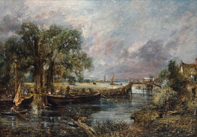 John Constable: View on the Stour near Dedham / 1821-22 olej na plátně / 129.4 x 185.3 cm cena: 14 082 500 GBP