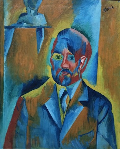 Otakar Kubín: Autoportrét, 1913–14  olej na plátně, 61 x 50 cm, cena: 5 952 000 Kč