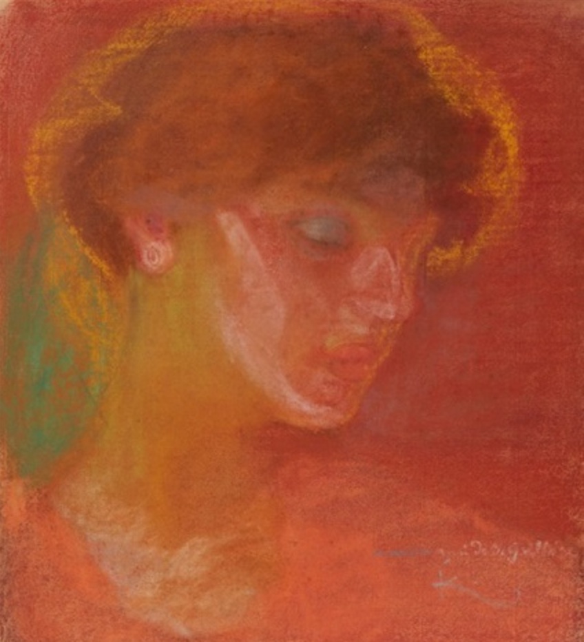 František Kupka: Portrait de femme, 1908-9 pastel na papíře, 38 x 44,5 cena: 45 000 eur (bez provize) Million & Associés 22. 6. 2016