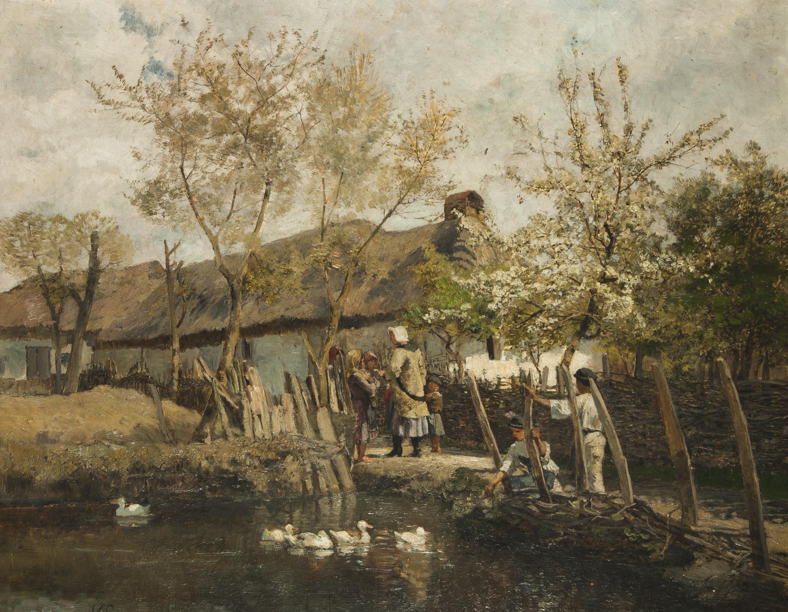 Marie Egner: Maďarská usedlost / 1880 olej na plátně, 41 x 52 cm cena: 1 080 000 Kč Dorotheum 18. 5. 2013 