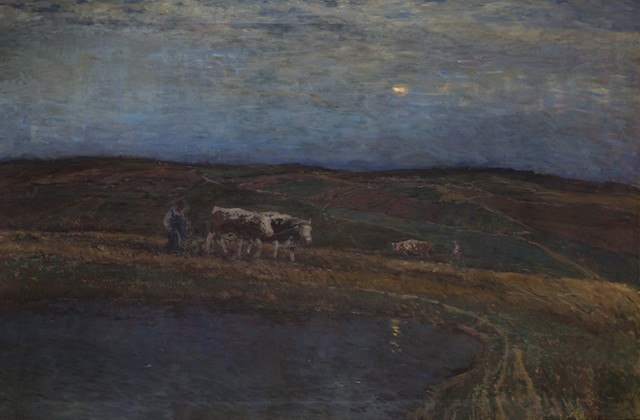 Josef Ullmann: Podzimní nálada, 1919, olej na plátně, 120 x 180 cm,  vyvolávací cena: 500 000 Kč (+ 20% provize)  Dorotheum 24. 9. 2016