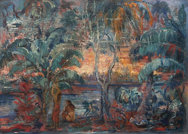 Maxim Kopf: Jihomořská krajina, 20.–30. léta 20. století olej na plátně, 35 x 47,5 cm, vyvolávací cena: 500 000 Kč Galerie Kodl 27. 11 2016