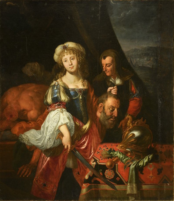 Johannes Spilberg: Judita s hlavou Holoferna, kolem 1650,