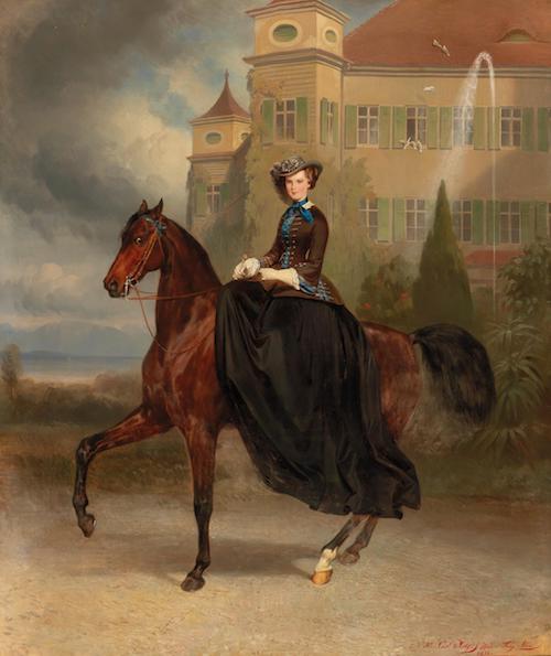 Carl Theodor von Pilot, Franz Adam: Císařovna Alžběta, 1853