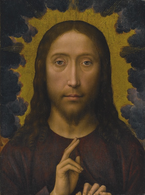 Hans Memling: Žehnající Kristus, 1480-85