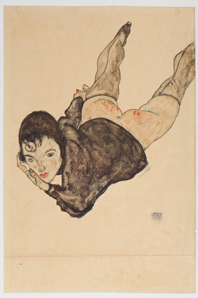 Egon Schiele: Odpočívajícíc dívka, Auctionata