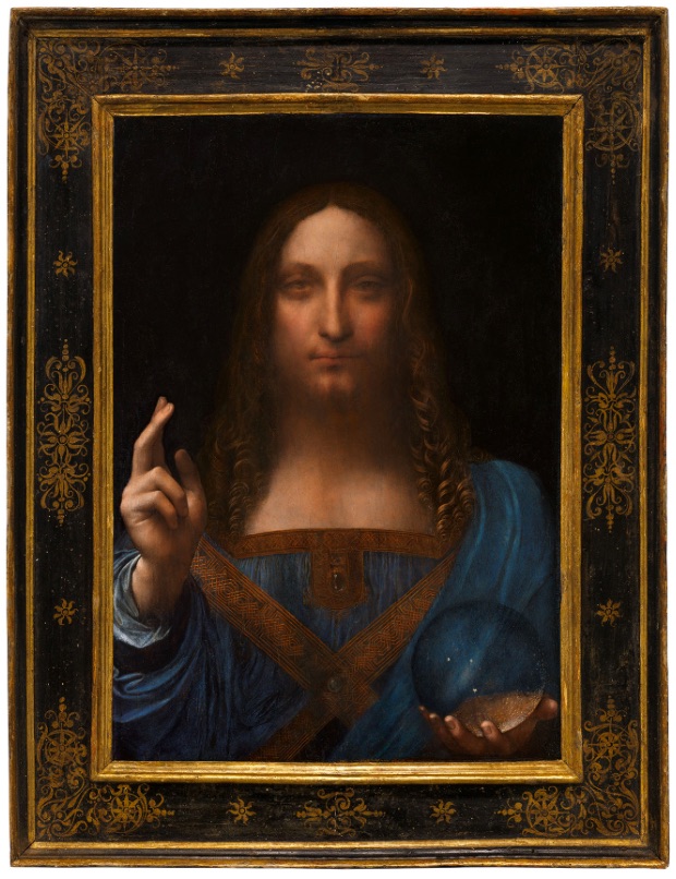 Leonardo da Vinci: Kristus Spasitel, kolem 1500