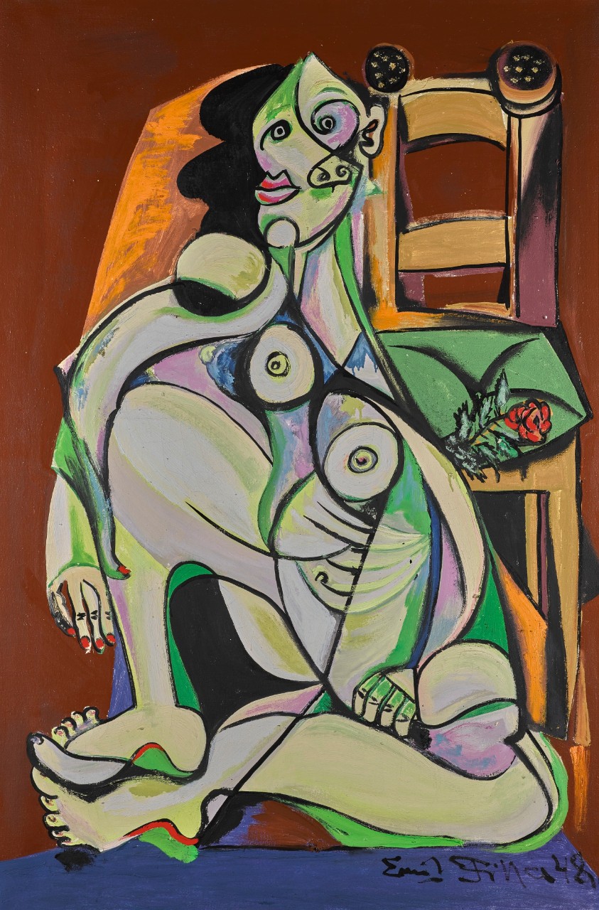 Emil Filla: Sedící žena, 1948