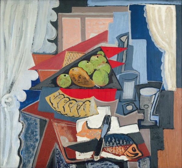 Emil Filla: Zátiší na stole u okna, 1925