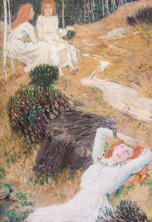Jan Preisler: Tři dívky v lese, 1905–06