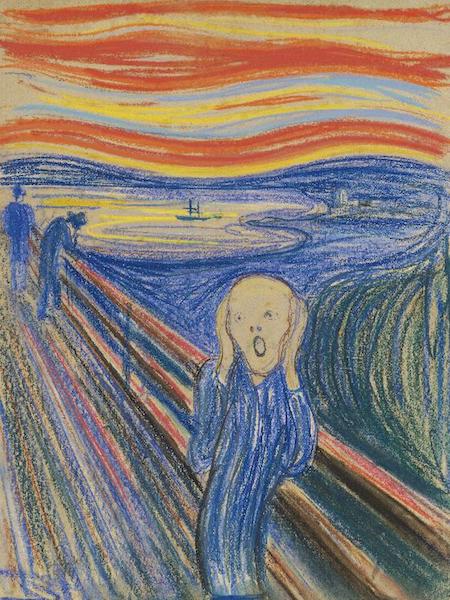 Edvard Munch: Výkřik, 1895,