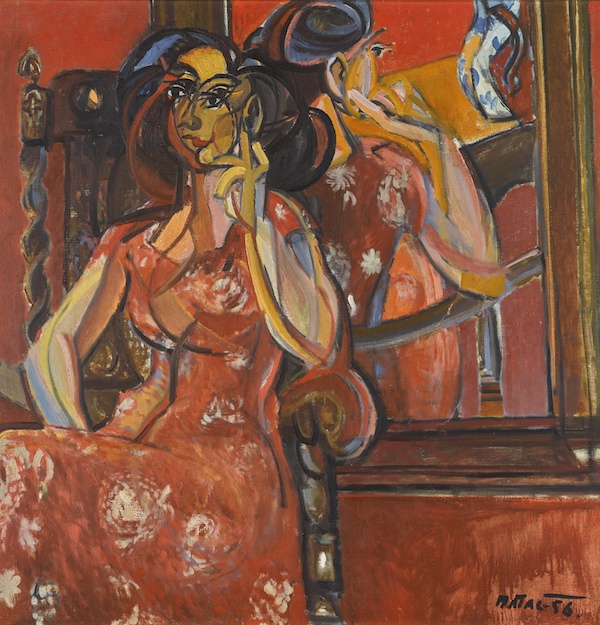 Bohumír Matal: Žena v červeném, 1956, 