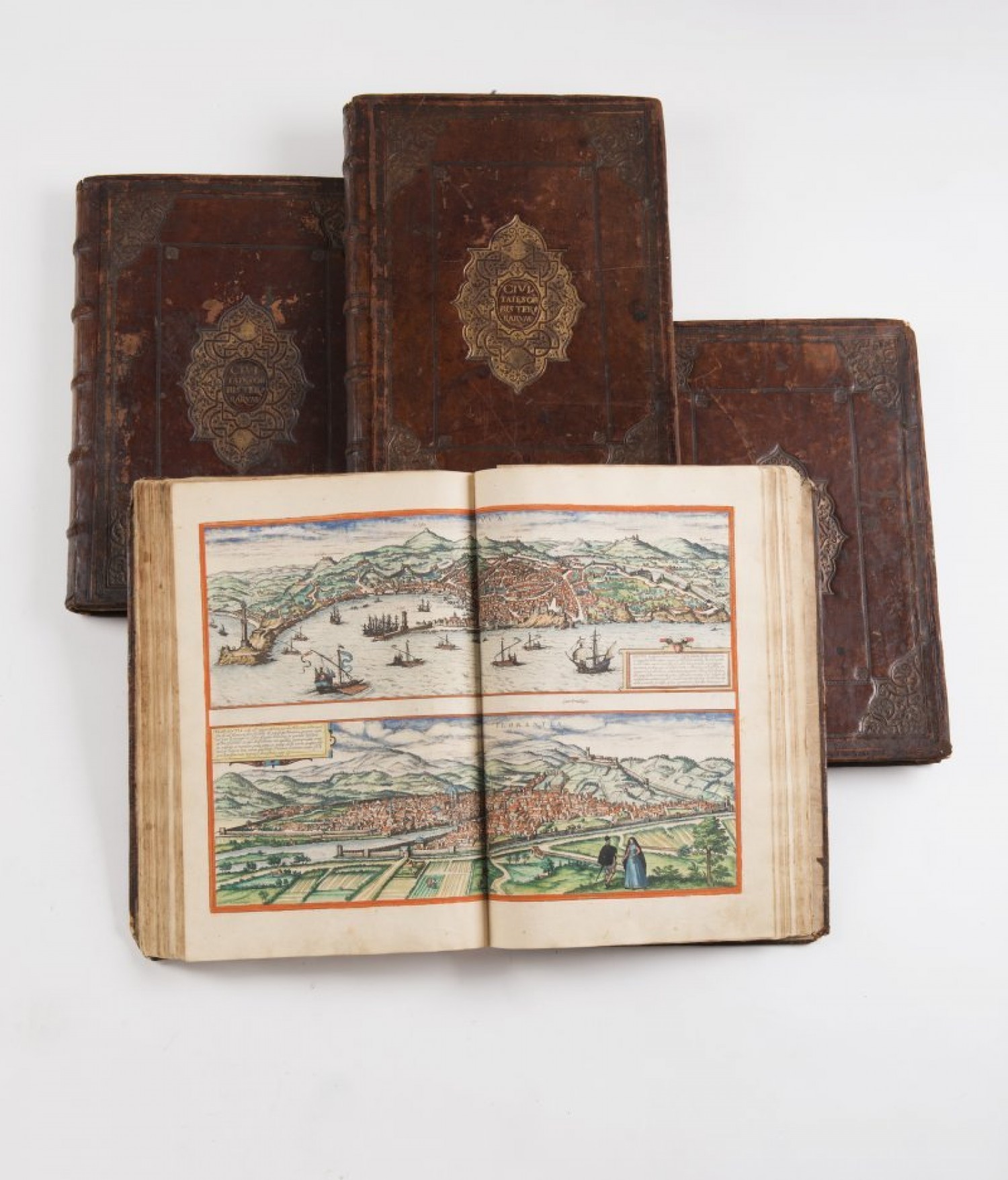 2/ Georg Braun: Civitates orbis terrarum, 1572-1617  41 x 29 x 4 cm dosažená cena: 1 612 000 Kč Arthouse Hejtmánek 1. 6. 2017