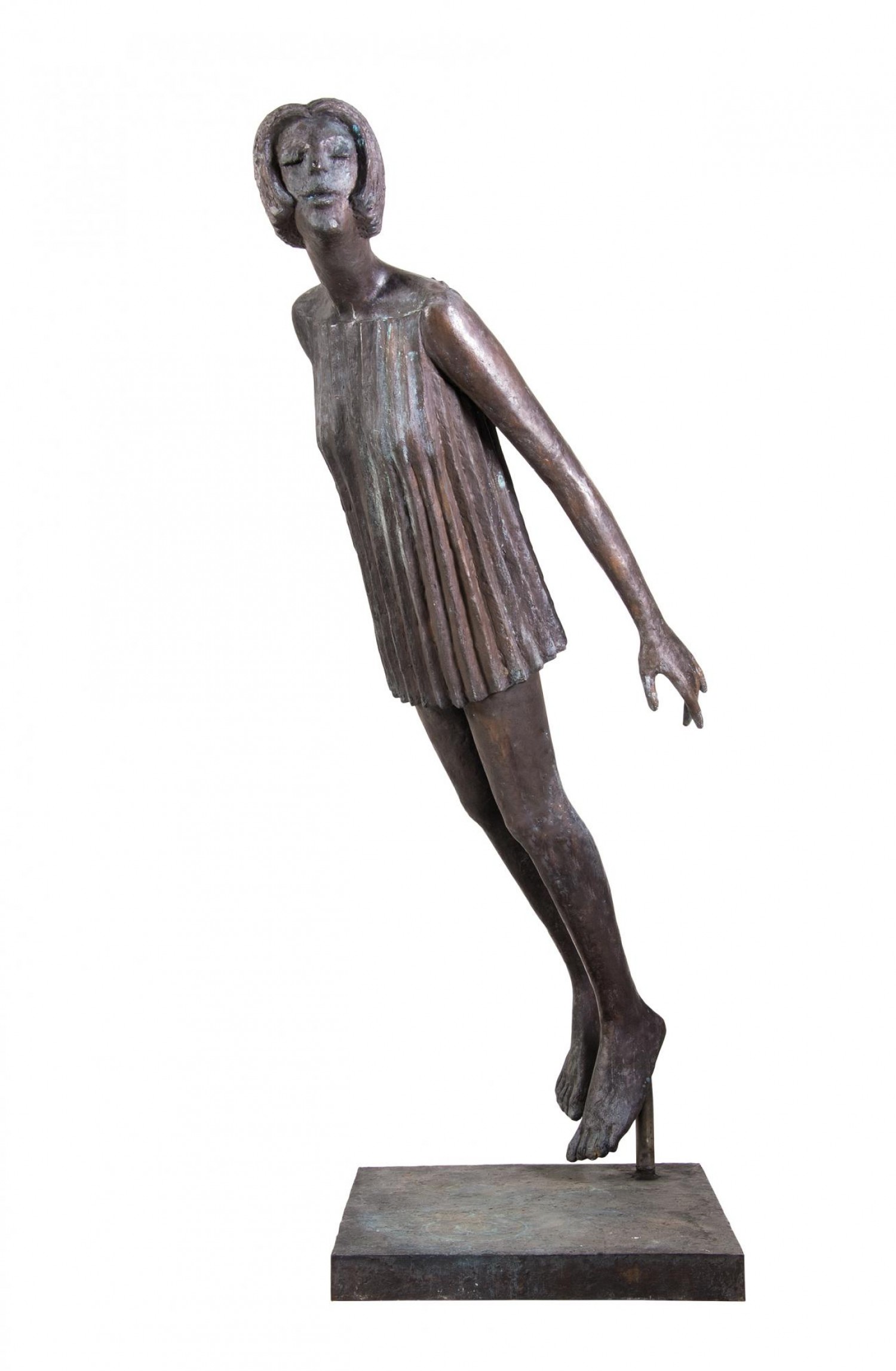 Olbram Zoubek: Múza, 1977  bronz, výška 182 cm cent: 2 480 500 Kč, Adolf Loos Apartment and Gallery 4. 2. 2018