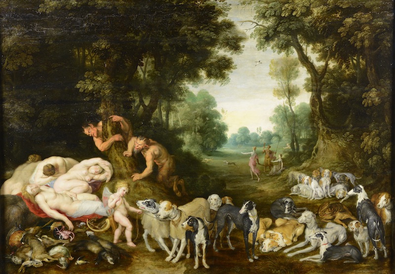 Jan Brueghel ml.: Spící Diana a nymfy