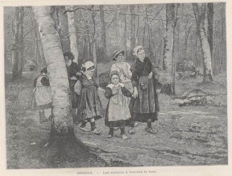 Václav Brožík: Děti v lese, 1891