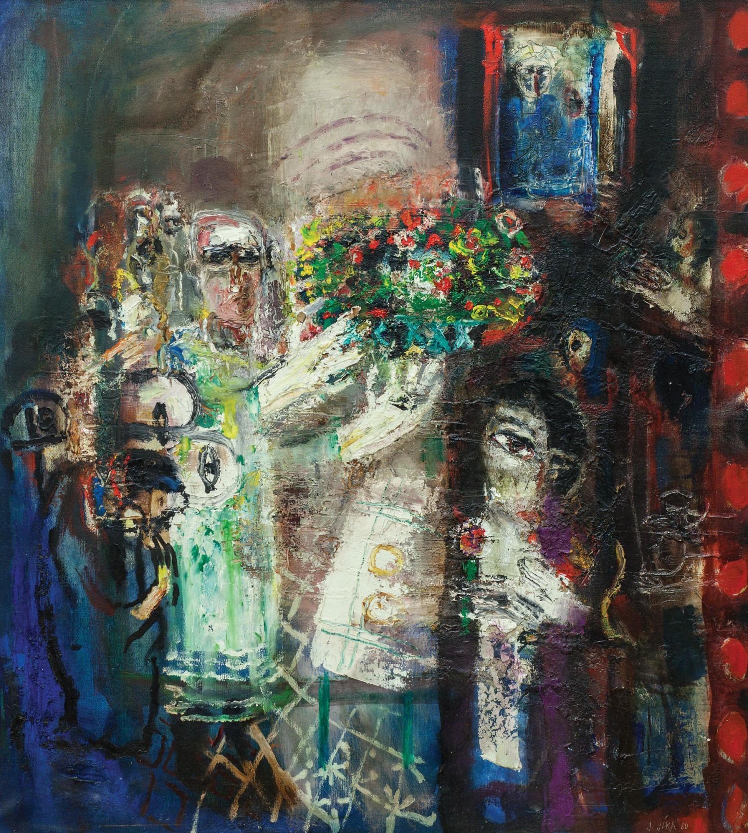 Josef Jíra: Svěcení květin (Mangálie), 1980 olej na plátně, 90 x 100 cm European Arts 20. 5. 2018  dosažená cena: 719 200 Kč