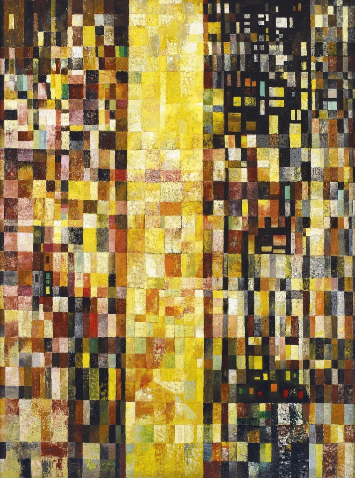 Ota Janeček: New York, 1957 olej na plátně, 130 × 97 cm, vyvolávací cena: 1 200 000 Kč + 25% provize Prague Auctions 24. 6. 2018