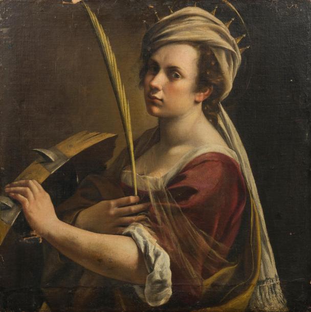 Artemisia Gentileschi: Sv. Kateřina, 1615–17