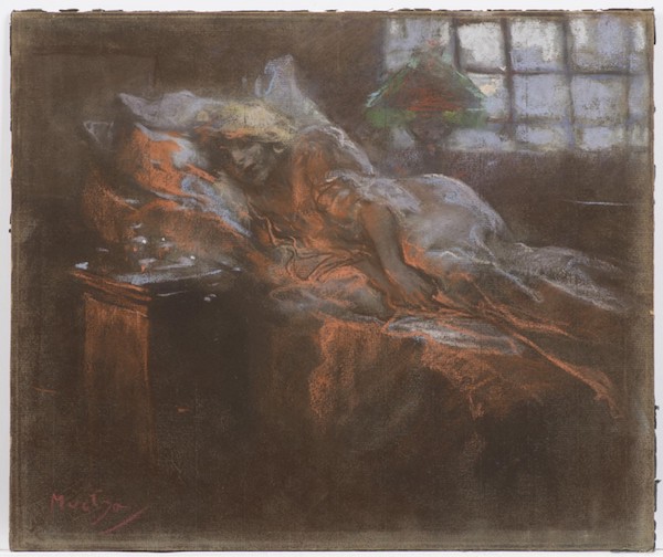 Alfons Mucha: Snící, kolem 1900