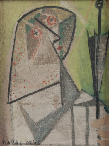 Bohumír Matal: Deštníkářka, 1946