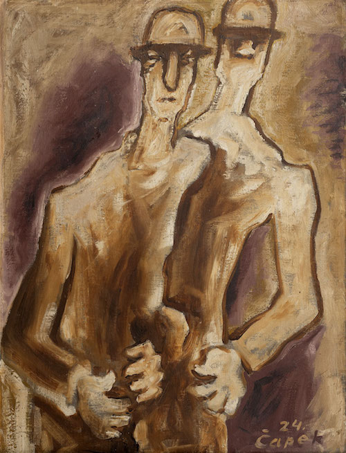 Josef Čapek: Dva chlapi, 1924,