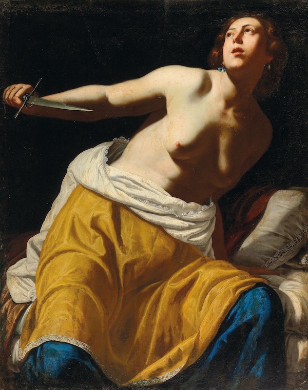 Artemisia Gentileschi: Sebevražda Lukrécie