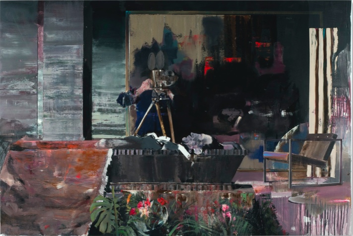 Adrian Ghenie: Duchampův pohřeb I, 2009