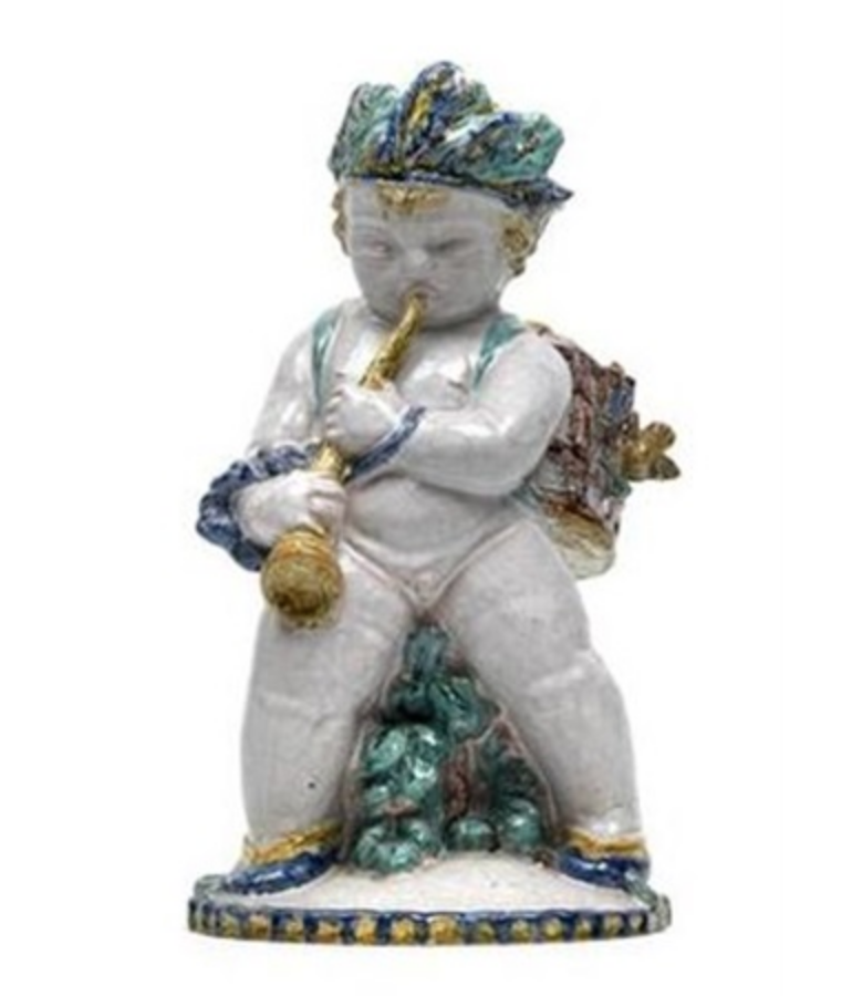 Michael Powolny: Papagenoputto, asi 1925 glazovaná keramiky, výška 31 cm   cena: 3 750 EUR  Dorotheum Vídeň 21. 5. 2012 