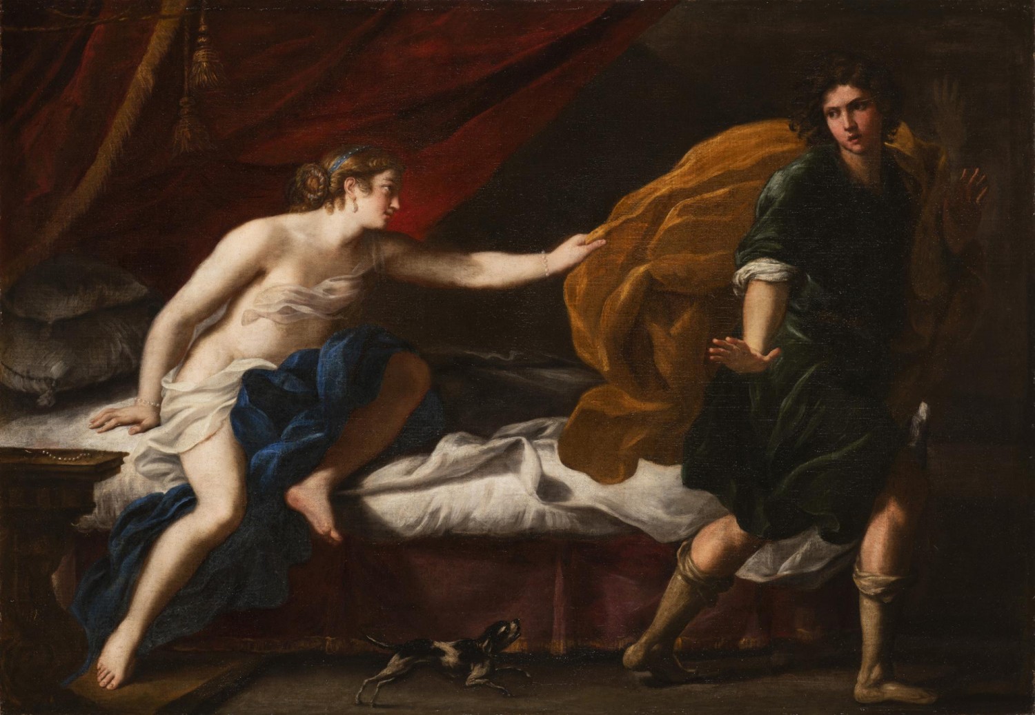 Andrea Vaccaro: Josef a Putifarova žena olej na plátně, 124 x 178 cm cena: 1 612 000 Kč Arcimboldo 28. 3. 2019