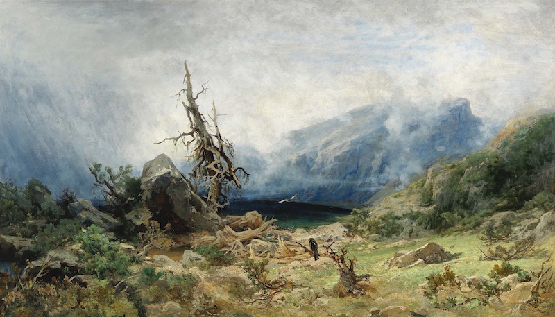 Julius Mařák: Krajina z Krkonoš, kolem 1884, olej na plátně, 84 x 145 cm, odhad: 70 000–100 000 eur (+ 20% provize), Dorotheum Vídeň 23. 10. 2019