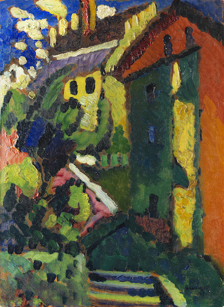 Wassily Kandinsky: Treppe zum Schloss (Murnau), 1909
