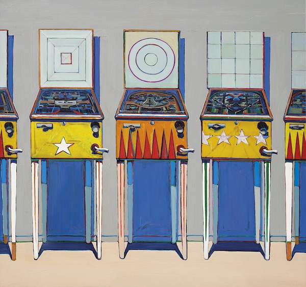 Wayne Thiebaud: Four Pinball Machines, 1962