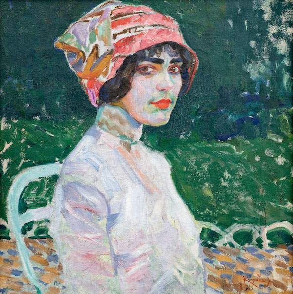 František Kupka: Růžový klobouk, 1907–09