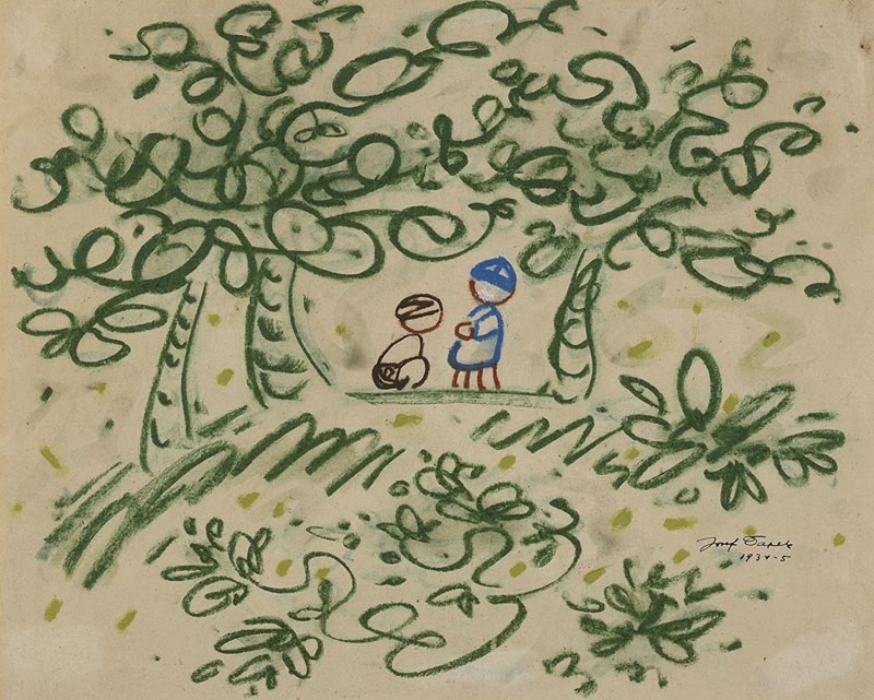 Josef Čapek: Děti mezi stromy, 1934–35