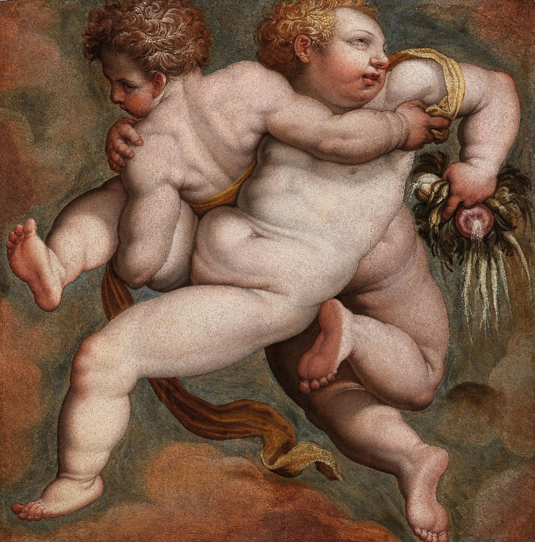 Giorgio Vasari: Allegorie zimy, olej na desce, 80.,5 x 79,5 cm, odhadní cena: 150 000 - 200 000 EUR (+ aukční provize), Dorotheum Vídeň 10. 11. 2020