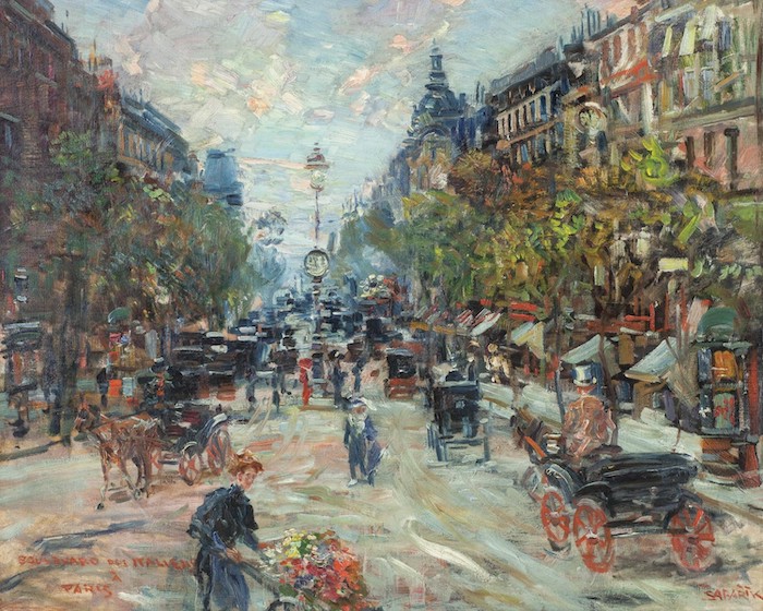 Jan Šafařík: Boulevard Italien, kolem 1912