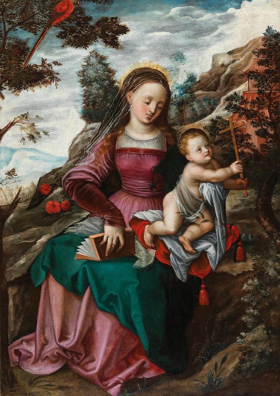 Daniel Fröschl: Madona s Ježíškem v krajině, kolem 1610