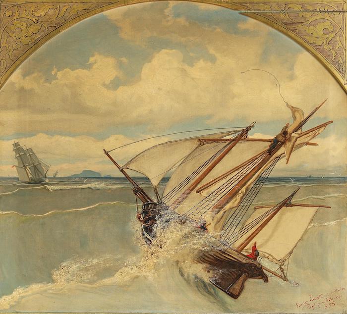 Jaroslav Čermák: Bouře na moři, 1855