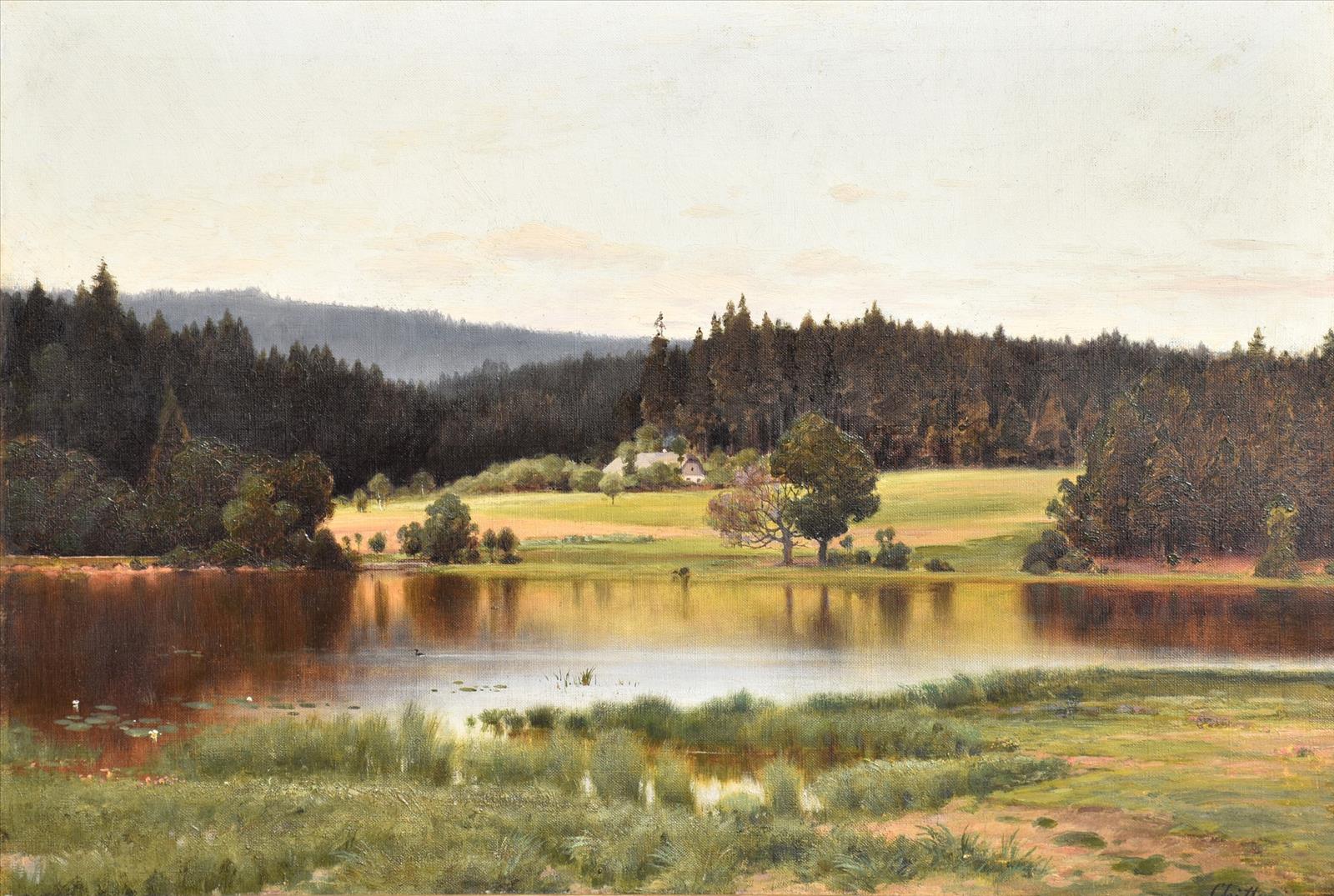 Antonín Chittussi: Lovětínský rybník, 1887